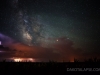 Milky Way and Lightning