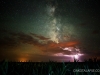Milky Way and Lightning
