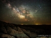 Badlands Milky Way rise