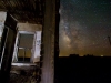 Milky Way and Abandoned House