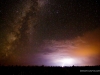 Lightning and Milky Way