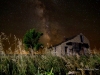 Abandoned House and Milky Way