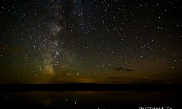 ISS reflecting on lake