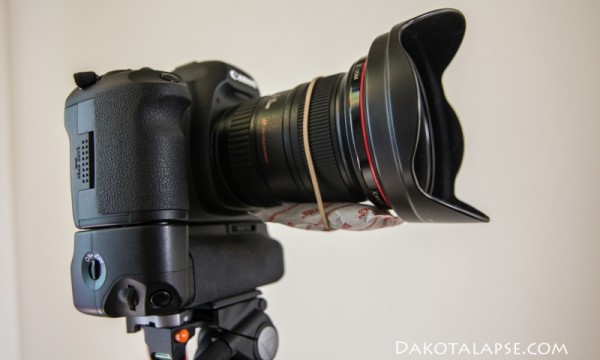 Hand warmer on lens