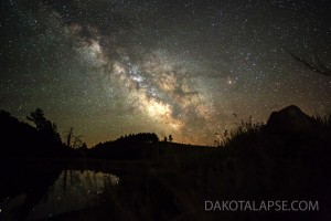 Late June Milky Way in Custer State Park of SD.