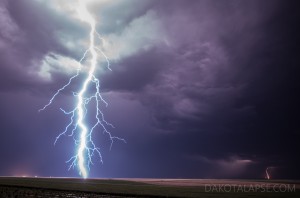 Near and Far – Frame from lightning timelapse in May 2012