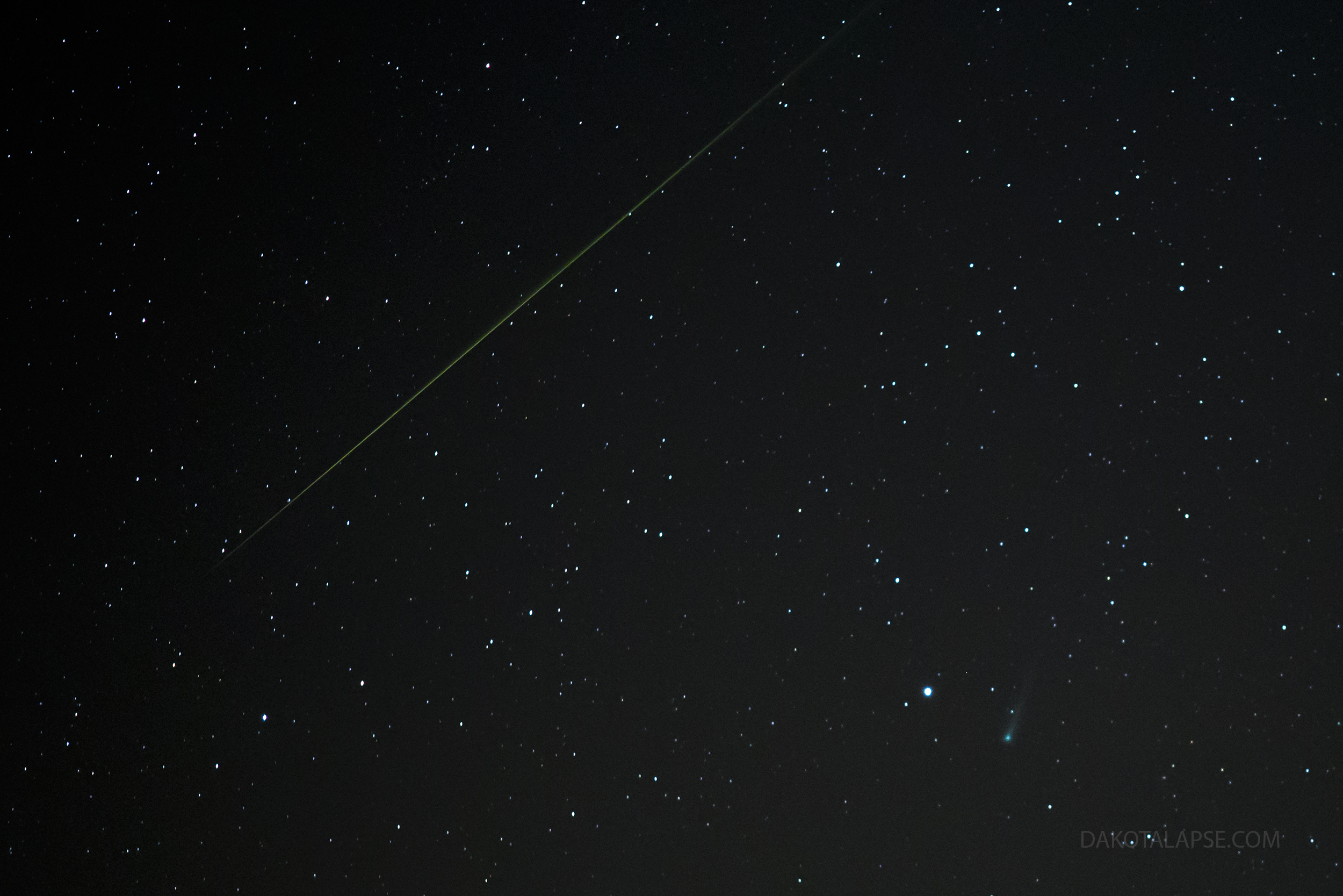 Comet Ison and Meteor 11-7-13